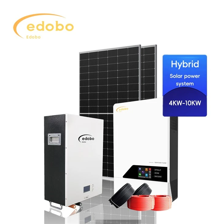 Hybride zonne-energiesysteem met netgekoppeld zonne-energiesysteem