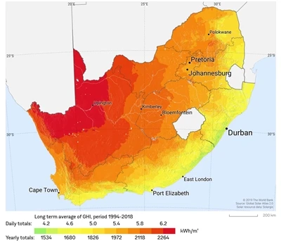Zuid-Afrika: 961 MW aan nieuwe geïnstalleerde fotovoltaïsche capaciteit in de...