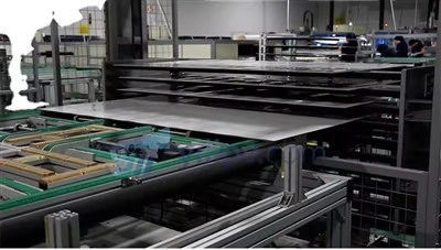 Samenstelling van de productielijn voor zonnepanelen van 100 MW