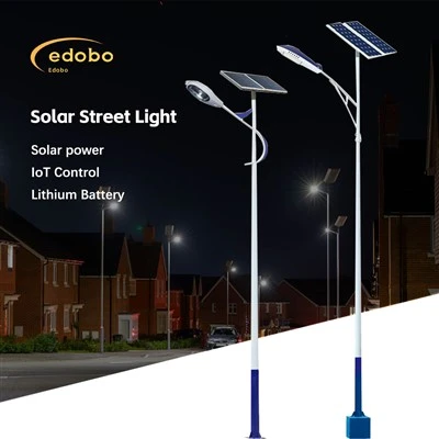 Edobo straatverlichting op zonne-energie met lithiumbatterij