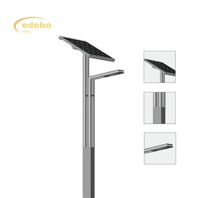 Led-licht 80w/120w straatlantaarn op zonne-energie met lithiumbatterij